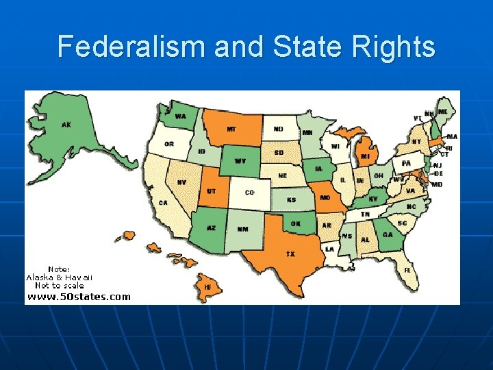 Federalism and State Rights Federalism and State Rights