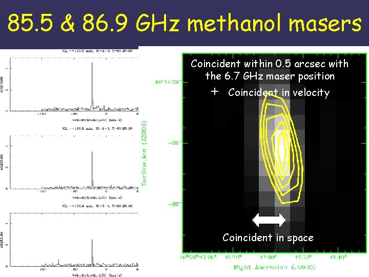 85. 5 & 86. 9 GHz methanol masers G 345. 01+1. 79: 750 A