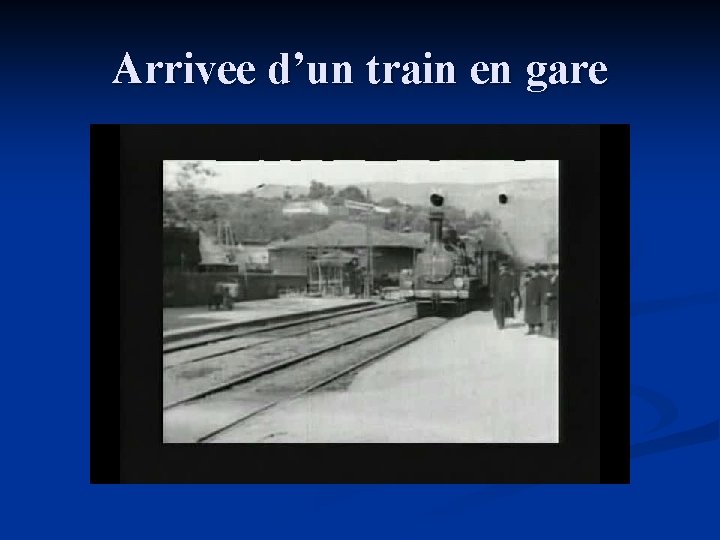 Arrivee d’un train en gare 