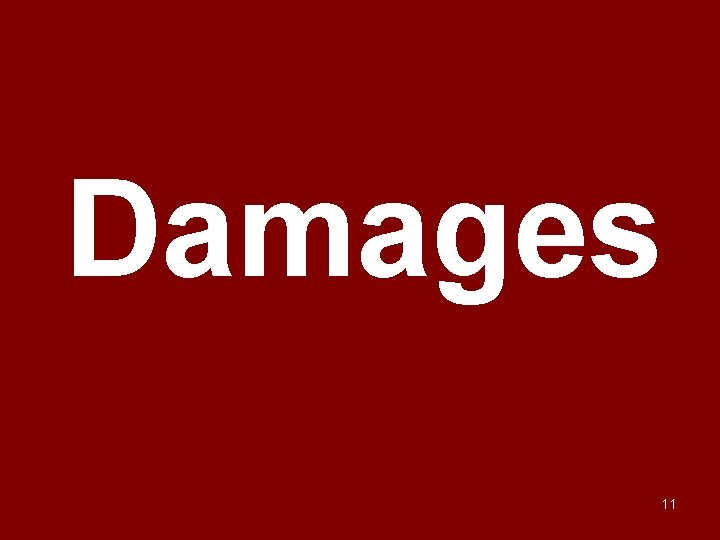 Damages 11 
