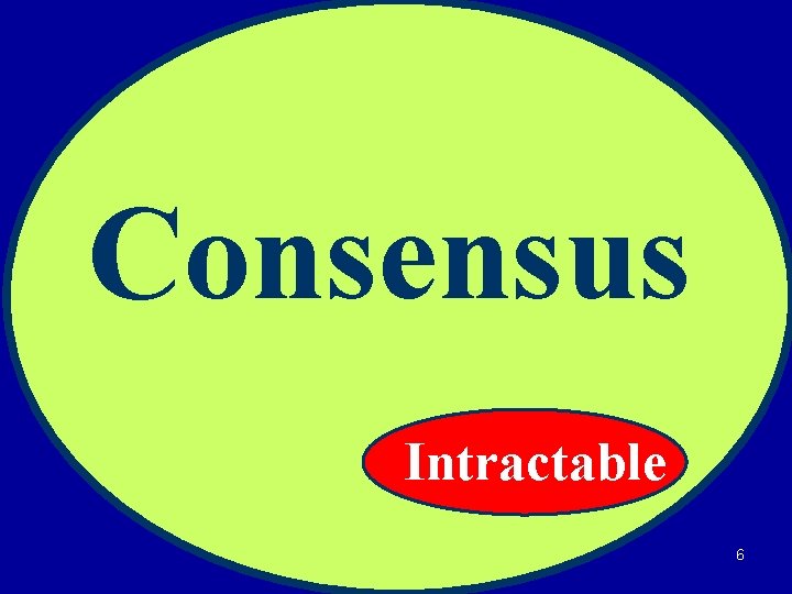 Consensus Intractable 6 
