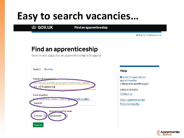 Easy to search vacancies… Easy to search vacancies…