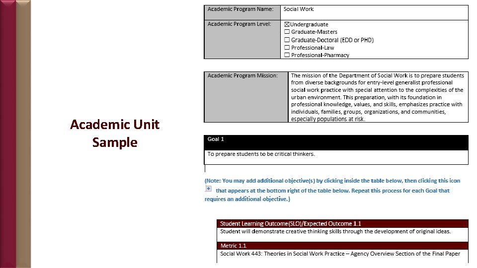 Academic Unit Sample 18 