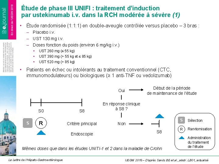 Étude de phase III UNIFI : traitement d’induction par ustekinumab i. v. dans la