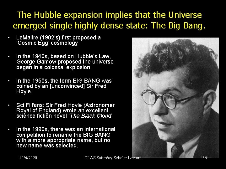 The Hubble expansion implies that the Universe emerged single highly dense state: The Big