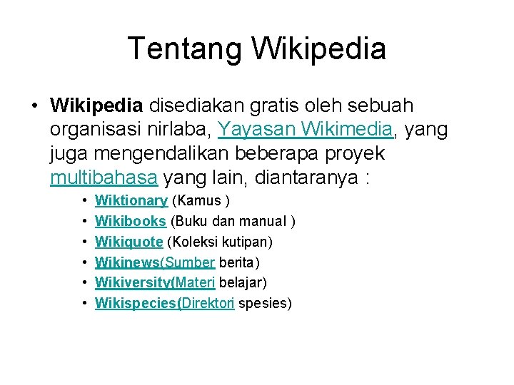 Pengantar Teknologi Mobile Wiki System Mass Collaboration What