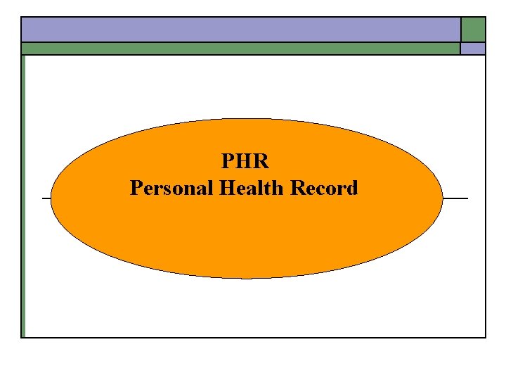PHR Personal Health Record 