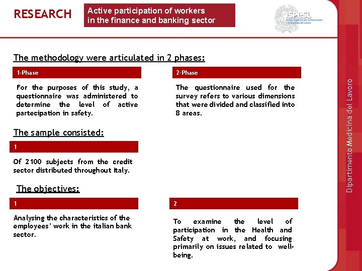 RESEARCH Active participation of workers in the finance and banking sector 1 -Phase 2