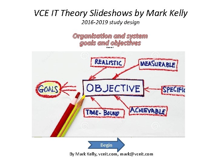 VCE IT Theory Slideshows by Mark Kelly 2016 -2019 study design Organisation and system