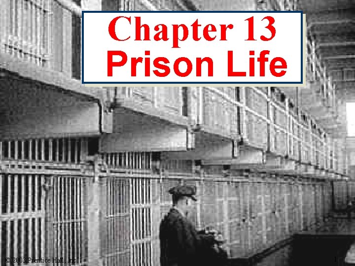 Chapter 13 Prison Life © 2003 Prentice Hall, Inc. 1 