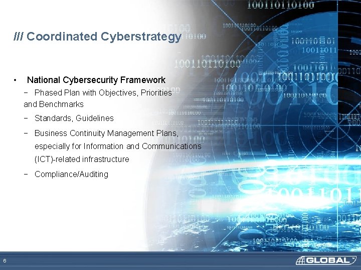 /// Coordinated Cyberstrategy • National Cybersecurity Framework − Phased Plan with Objectives, Priorities and