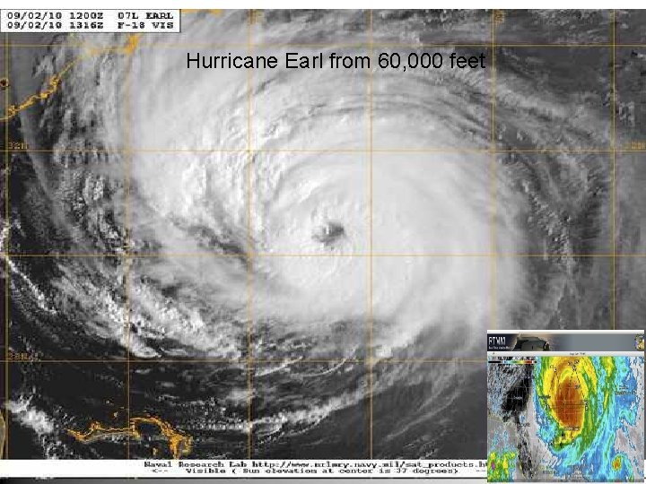 Hurricane Earl from 60, 000 feet 