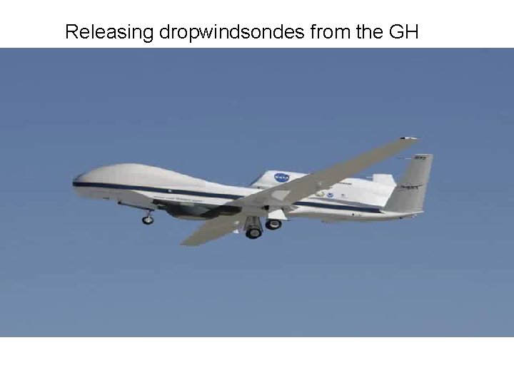 Releasing dropwindsondes from the GH 
