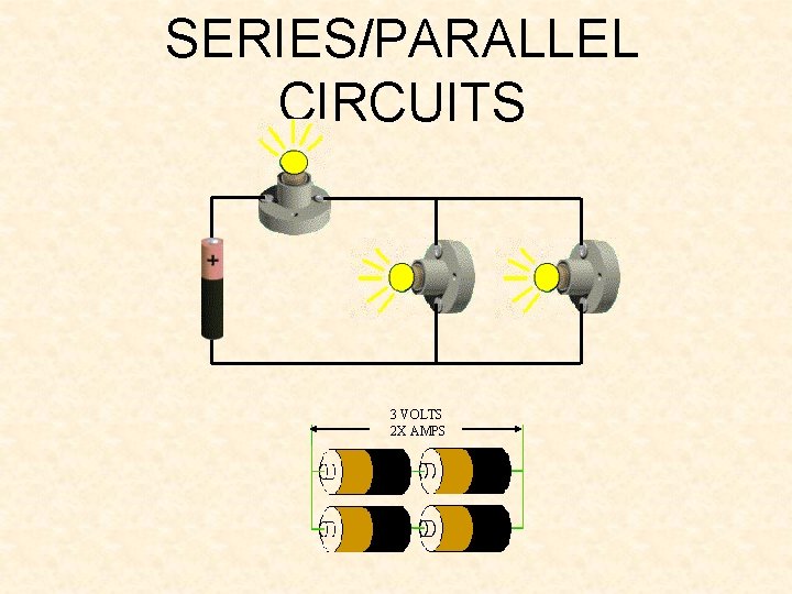 SERIES/PARALLEL CIRCUITS 3 VOLTS 2 X AMPS 