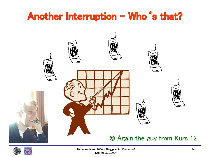 Another Interruption – Who‘s that? Again the guy from Kurs 12 Ferienakademie 2004 –