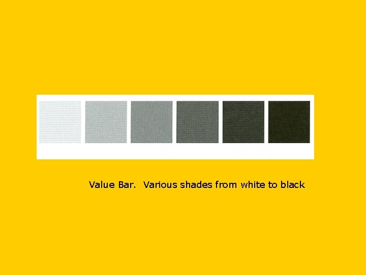 Value Bar. Various shades from white to black 