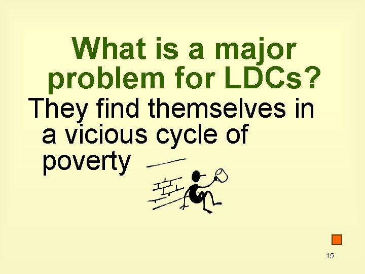 What is a major problem for LDCs? They find themselves in a vicious cycle