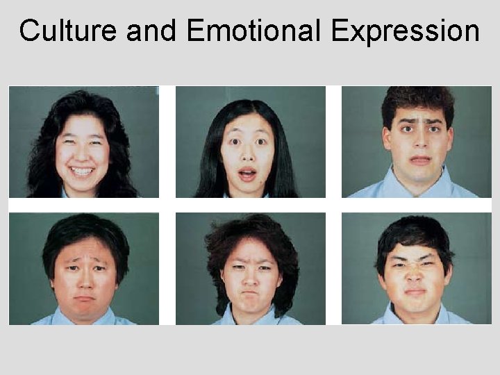 Culture and Emotional Expression Culture and Emotional Expression