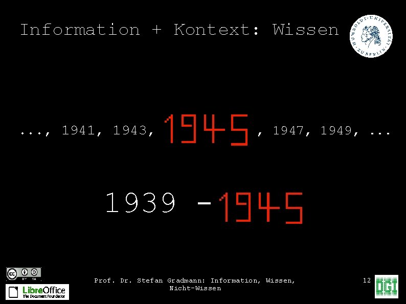 Information + Kontext: Wissen . . . , 1941, 1943, , 1947, 1949, .