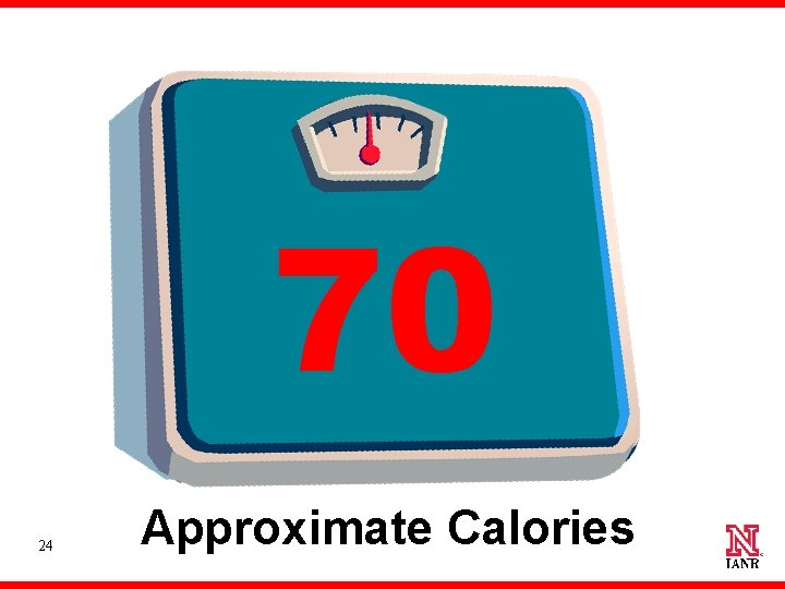 70 24 Approximate Calories 