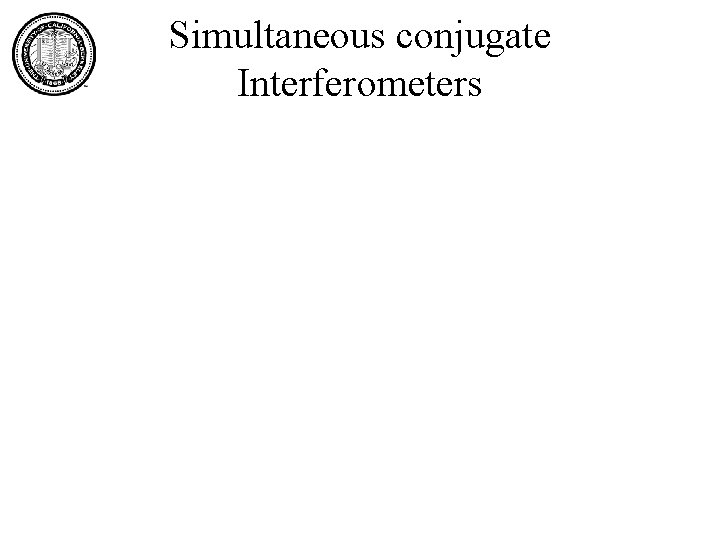 Simultaneous conjugate Interferometers 