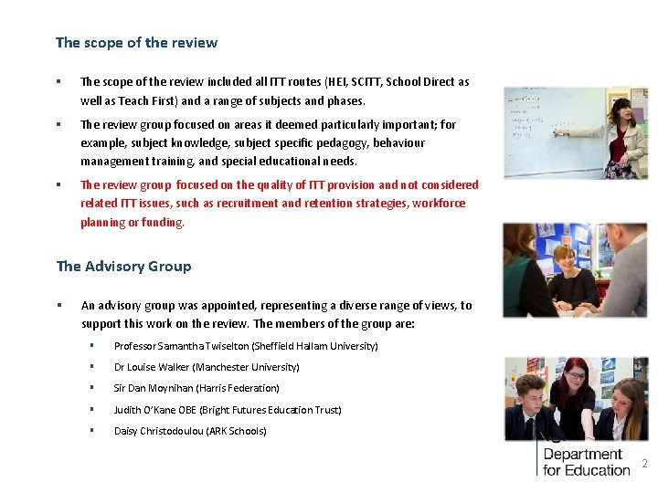 The scope of the review § The scope of the review included all ITT The scope of the review § The scope of the review included all ITT
