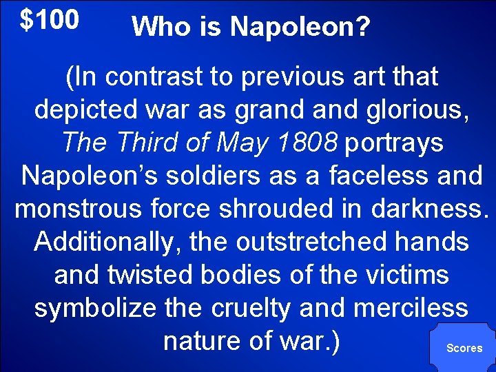 © Mark E. Damon - All Rights Reserved $100 Who is Napoleon? (In contrast