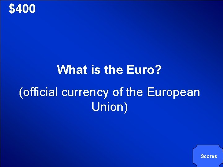 © Mark E. Damon - All Rights Reserved $400 What is the Euro? (official