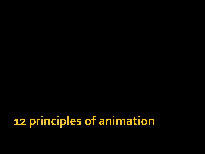 12 principles of animation 