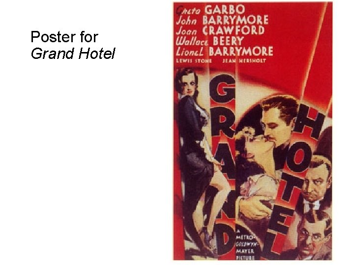 Poster for Grand Hotel 