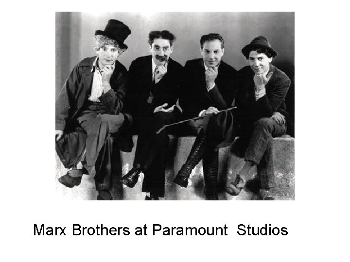 Marx Brothers at Paramount Studios 