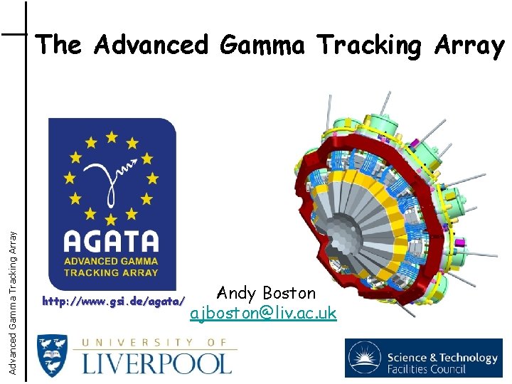 Advanced Gamma Tracking Array The Advanced Gamma Tracking Array http: //www. gsi. de/agata/ Andy