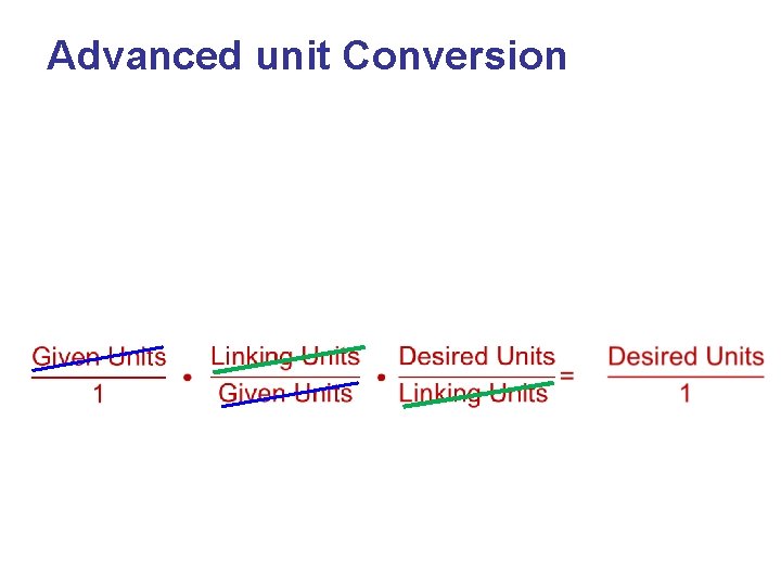  Advanced unit Conversion 