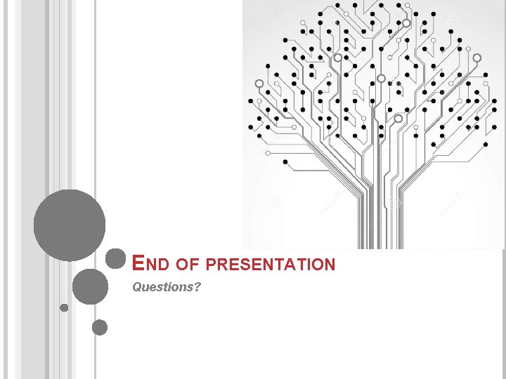 END OF PRESENTATION Questions? 