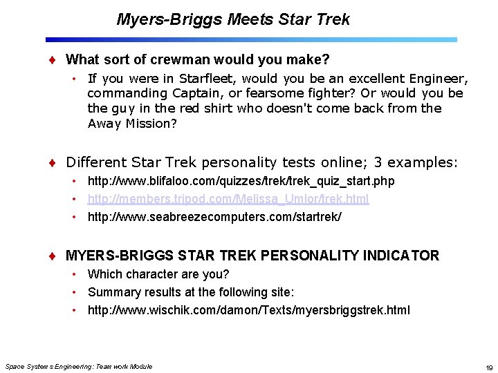 Myers-Briggs Meets Star Trek What sort of crewman would you make? • If you