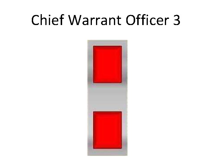 Chief Warrant Officer 3 