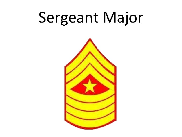 Sergeant Major 