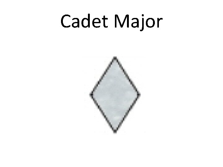 Cadet Major 