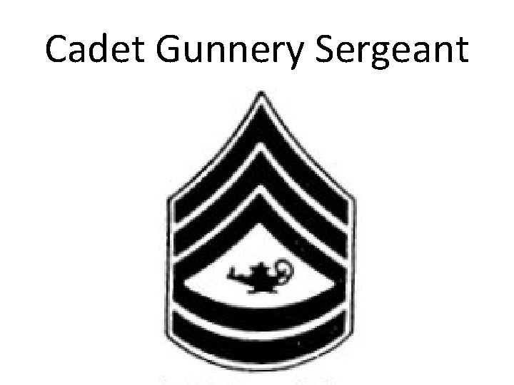 Cadet Gunnery Sergeant 