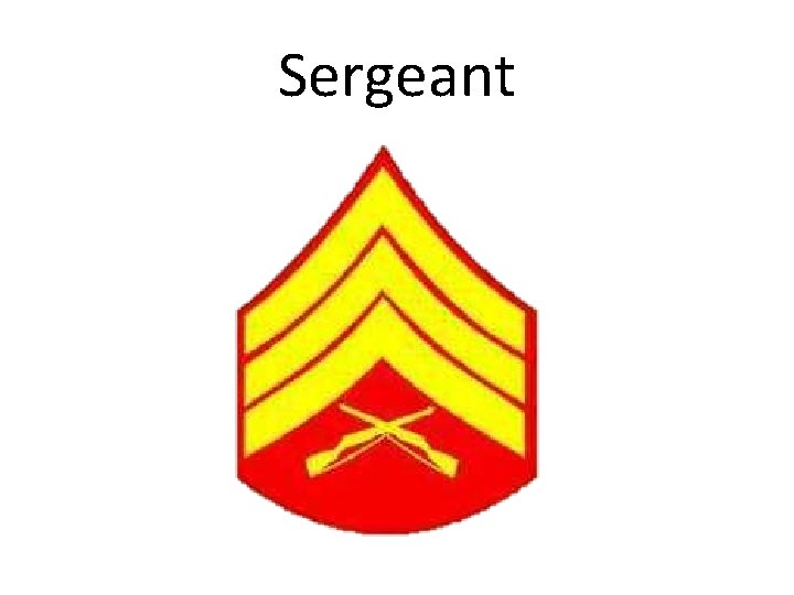 Sergeant 