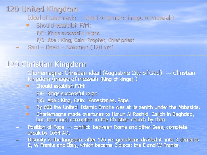 120 United Kingdom – Ideal of tabernacle → Ideal of temple (image of messiah)