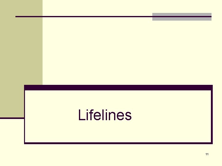 Lifelines 11 
