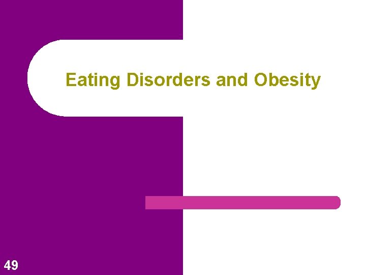 Eating Disorders and Obesity 49 