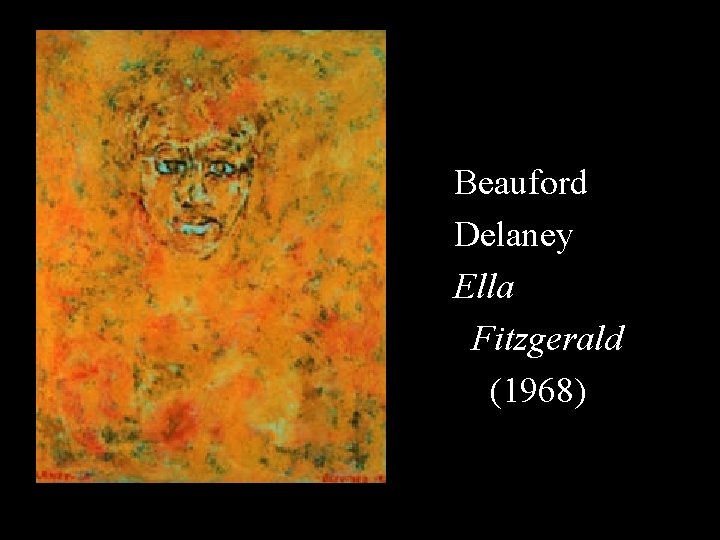 Beauford Delaney Ella Fitzgerald (1968) 