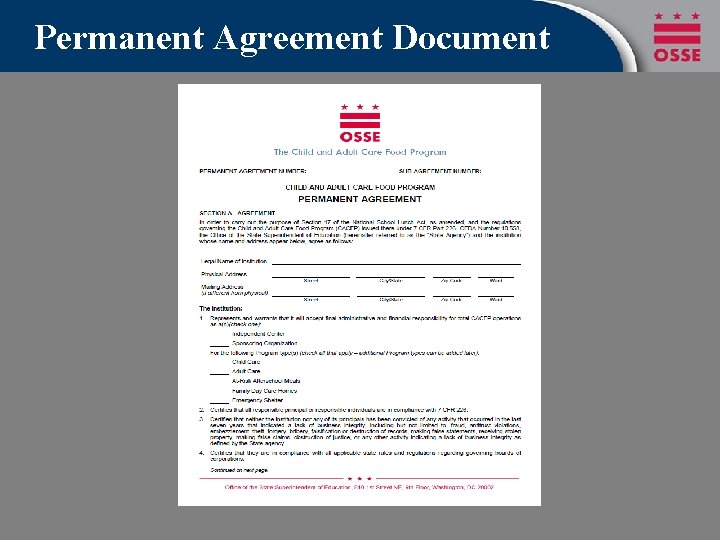 Permanent Agreement Document Permanent Agreement Document