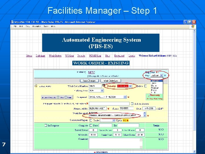 Facilities Manager – Step 1 7 