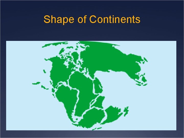 Shape of Continents 