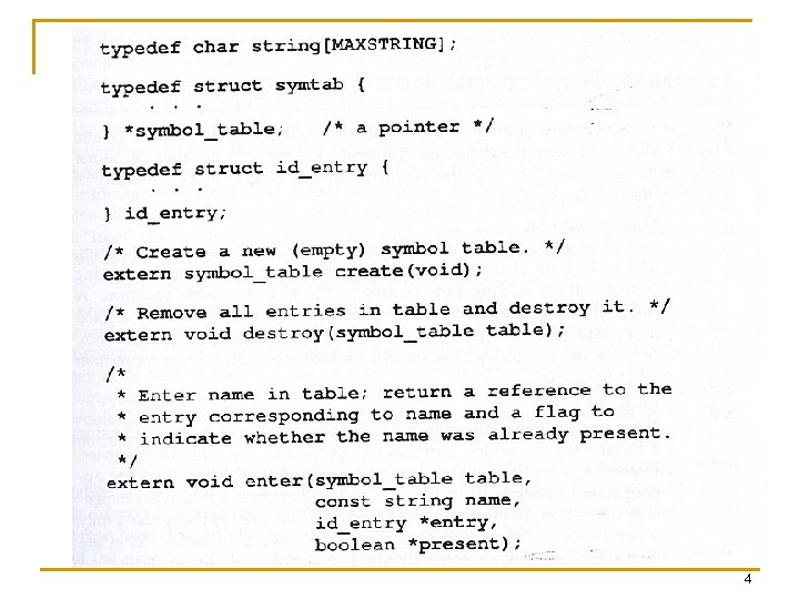 Symbol Tables 1 Contents n n n Introduction