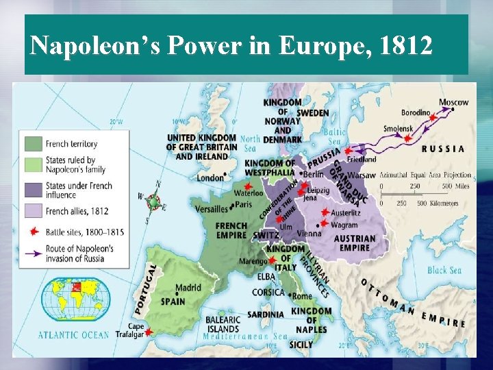 Napoleon’s Power in Europe, 1812 