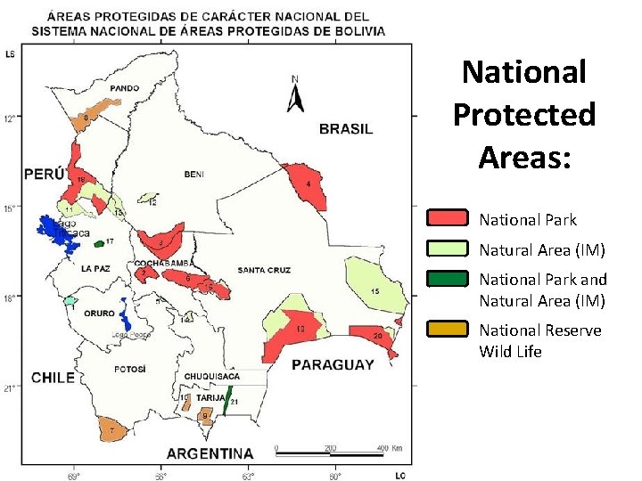 National Protected Areas: National Park Natural Area (IM) National Park and Natural Area (IM)
